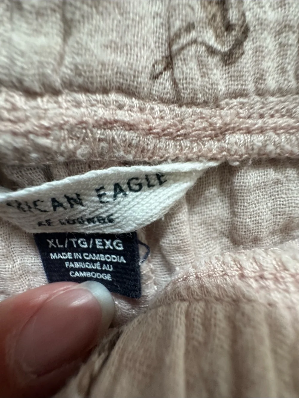 American Eagle Outfitters Light Pink Printed Short Pajama Set - Picture 4 of 6